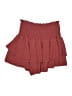 Shein 100% Polyester Hearts Burgundy Casual Skirt Size 2 - photo 2