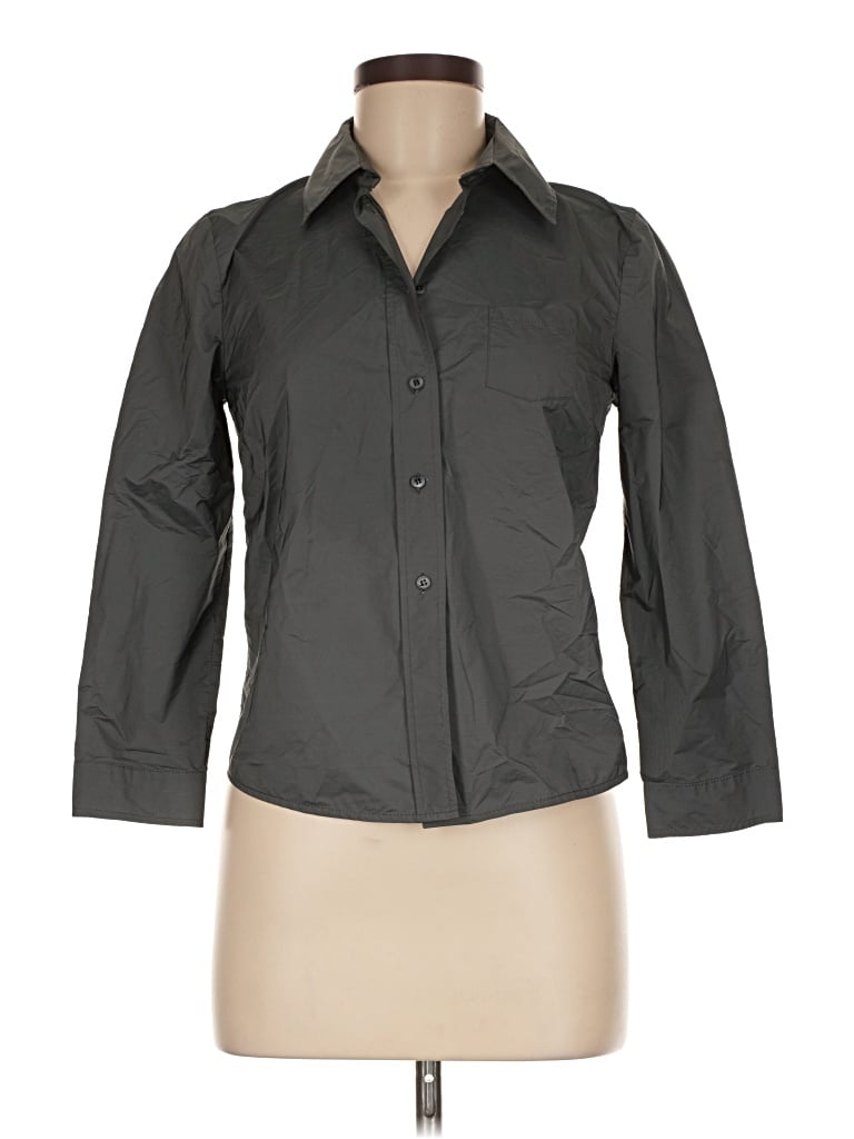 Pre-owned Jil Sander 3/4 Sleeve Blouse In Gray