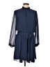 Nine West 100% Polyester Solid Blue Casual Dress Size L - photo 1