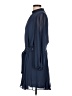 Nine West 100% Polyester Solid Blue Casual Dress Size L - photo 5