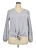 VIISHOW Gray Long Sleeve Blouse Size 2X - photo 1