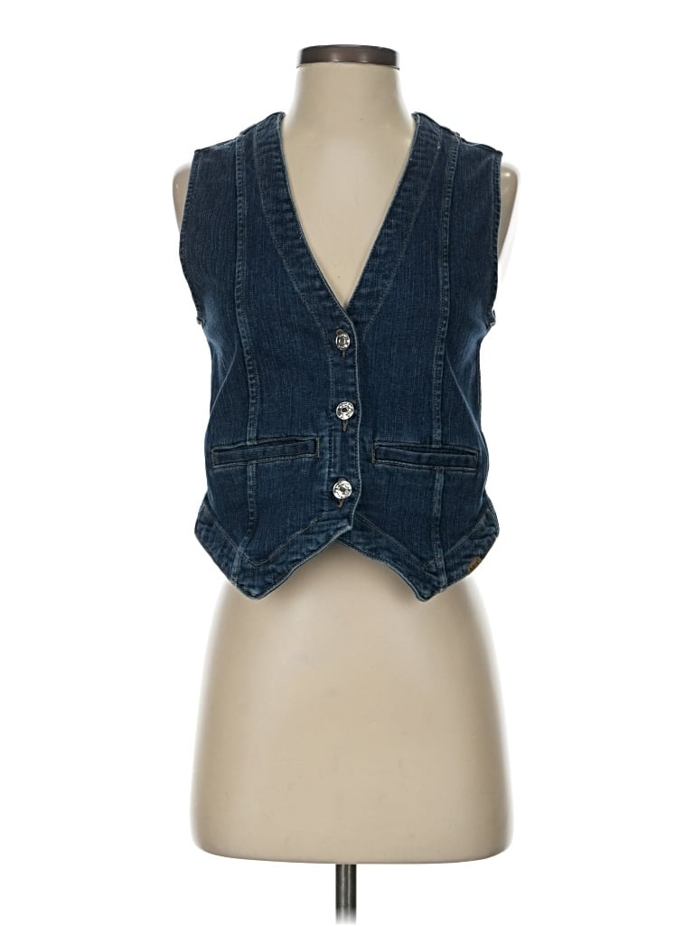 Pre-owned Ariat Denim Vest In Blue