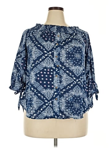 Like an Angel 3/4 Sleeve Blouse (view 1)
