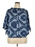 Like an Angel 100% Polyester Blue 3/4 Sleeve Blouse Size 2X - photo 1