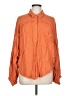 Easel 100% Rayon Orange Long Sleeve Blouse Size L - photo 1
