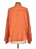 Easel 100% Rayon Orange Long Sleeve Blouse Size L - photo 2