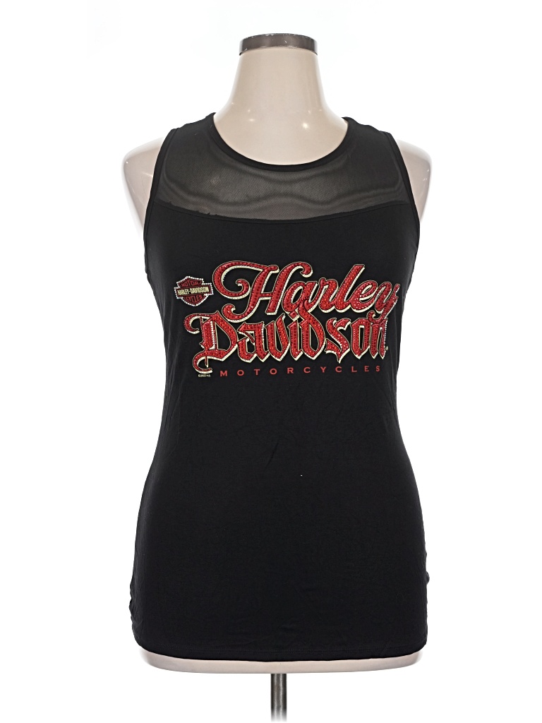 Pre-owned Assorted Brands Tank Top Black Halter Neckline Tops