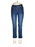 Women With Control Solid Blue Jeans Size 12 - 13 Petite - photo 1