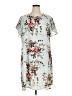 Shein 100% Polyester Floral Gray Casual Dress Size 14 - photo 1