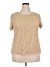 Emma James Tan Short Sleeve Top Size 2X - photo 1