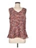 CAbi 100% Polyester Brown Sleeveless Blouse Size M - photo 1