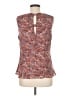CAbi 100% Polyester Brown Sleeveless Blouse Size M - photo 2