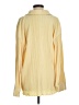 Et Clet 100% Polyester Color Block Yellow Long Sleeve Blouse Size M - photo 2