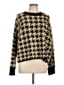 Max Studio Houndstooth Gold Pullover Sweater Size L - photo 1