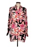 Foxcroft 100% Polyester Floral Pink Long Sleeve Blouse Size 10 - photo 1