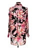 Foxcroft 100% Polyester Floral Pink Long Sleeve Blouse Size 10 - photo 2