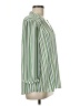 CAbi 100% Polyester Stripes Green 3/4 Sleeve Blouse Size M - photo 4