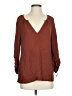 Point Sur 100% Viscose Brown Long Sleeve Blouse Size XS - photo 1