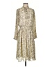 Current Air 100% Polyester Animal Print Gold Cocktail Dress Size S - photo 1
