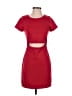 Express Solid Red Casual Dress Size 2 - photo 1
