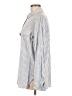 Max Studio Stripes Silver Long Sleeve Blouse Size M - photo 5