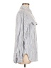 Max Studio Stripes Silver Long Sleeve Blouse Size M - photo 4