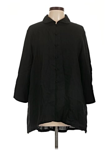 Fridaze 3/4 Sleeve Button-Down Shirt (view 1)