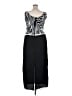 Jkara Graphic Black Cocktail Dress Size 18 - photo 2