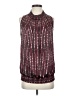 Agora 100% Polyester Burgundy Sleeveless Blouse Size S - photo 1