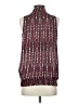 Agora 100% Polyester Burgundy Sleeveless Blouse Size S - photo 2