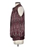 Agora 100% Polyester Burgundy Sleeveless Blouse Size S - photo 5