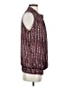 Agora 100% Polyester Burgundy Sleeveless Blouse Size S - photo 4