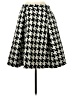 Joe Fresh Houndstooth Black Formal Skirt Size 4 - photo 1