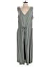 Gap 100% Rayon Solid Gray Green Jumpsuit Size XL - photo 1