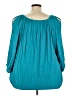 CAPSULE 100% Viscose Teal 3/4 Sleeve Blouse Size 24 - photo 2