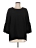 Pleione 100% Polyester Black 3/4 Sleeve Top Size M - photo 1