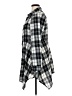 Unbranded Plaid Black Long Sleeve Blouse Size XL - photo 5