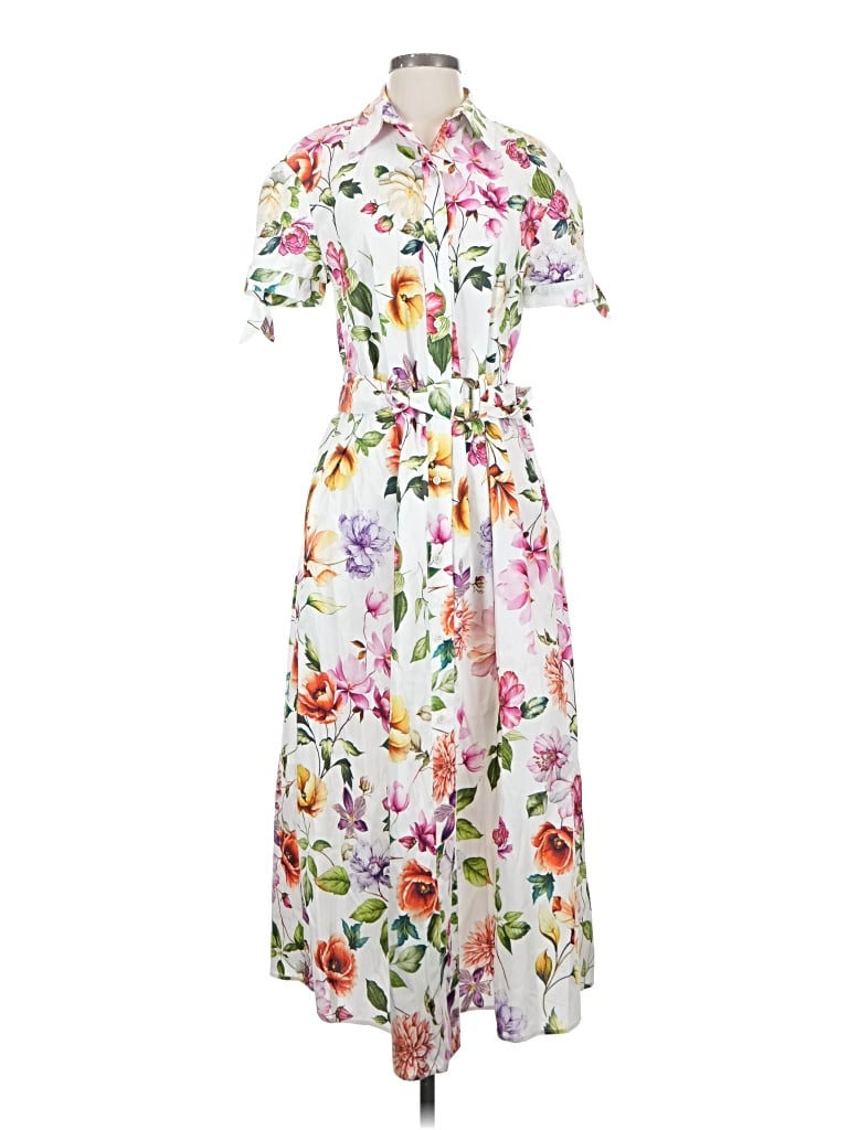 Pre-owned Zara Casual Dress In White