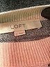 Ann Taylor LOFT 100% Cotton Plaid Gray Pullover Sweater Size S - photo 4