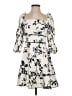 Keepsake Print Ivory Cocktail Dress Size S - photo 1
