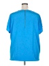 Lands' End 100% Polyester Blue Short Sleeve Blouse Size 26 - photo 2
