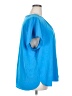 Lands' End 100% Polyester Blue Short Sleeve Blouse Size 26 - photo 4