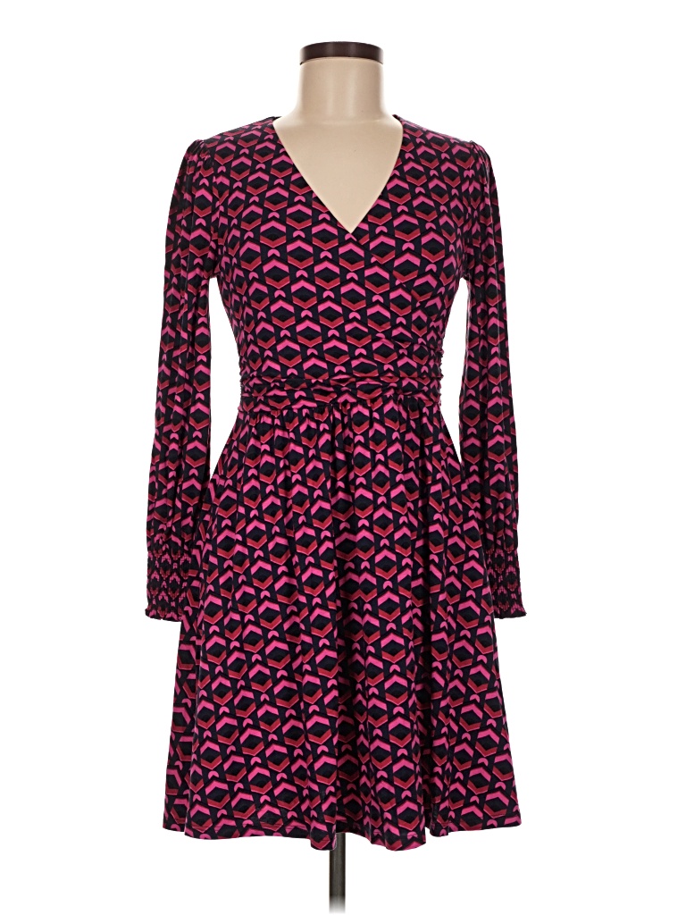 Pre-owned Boden Casual Dress In Burgundy