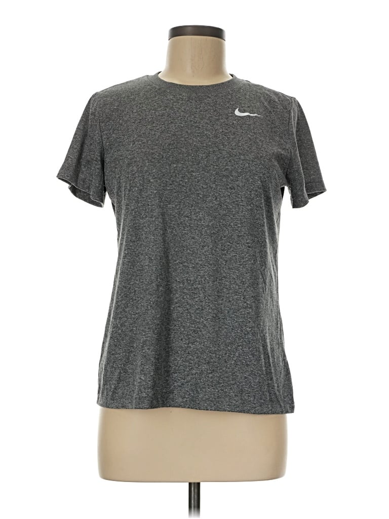 Pre-owned Nike Active T-shirt In Gray