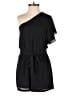 DR2 100% Polyester Solid Black Romper Size XS - photo 1