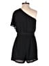 DR2 100% Polyester Solid Black Romper Size XS - photo 2