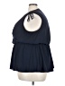 Lane Bryant 100% Polyester Blue Sleeveless Blouse Size 22 - 24 Plus - photo 5