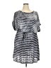 Hayden Stripes Silver Casual Dress Size 3X - photo 1