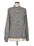 Calvin Klein Stripes Silver Long Sleeve Top Size M - photo 1