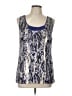 Tory Burch Blue Sleeveless Silk Top Size 10 - photo 1